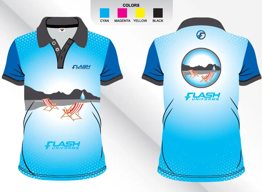 Custom Sublimated Polo Shirt SP18 Metro Workwear.